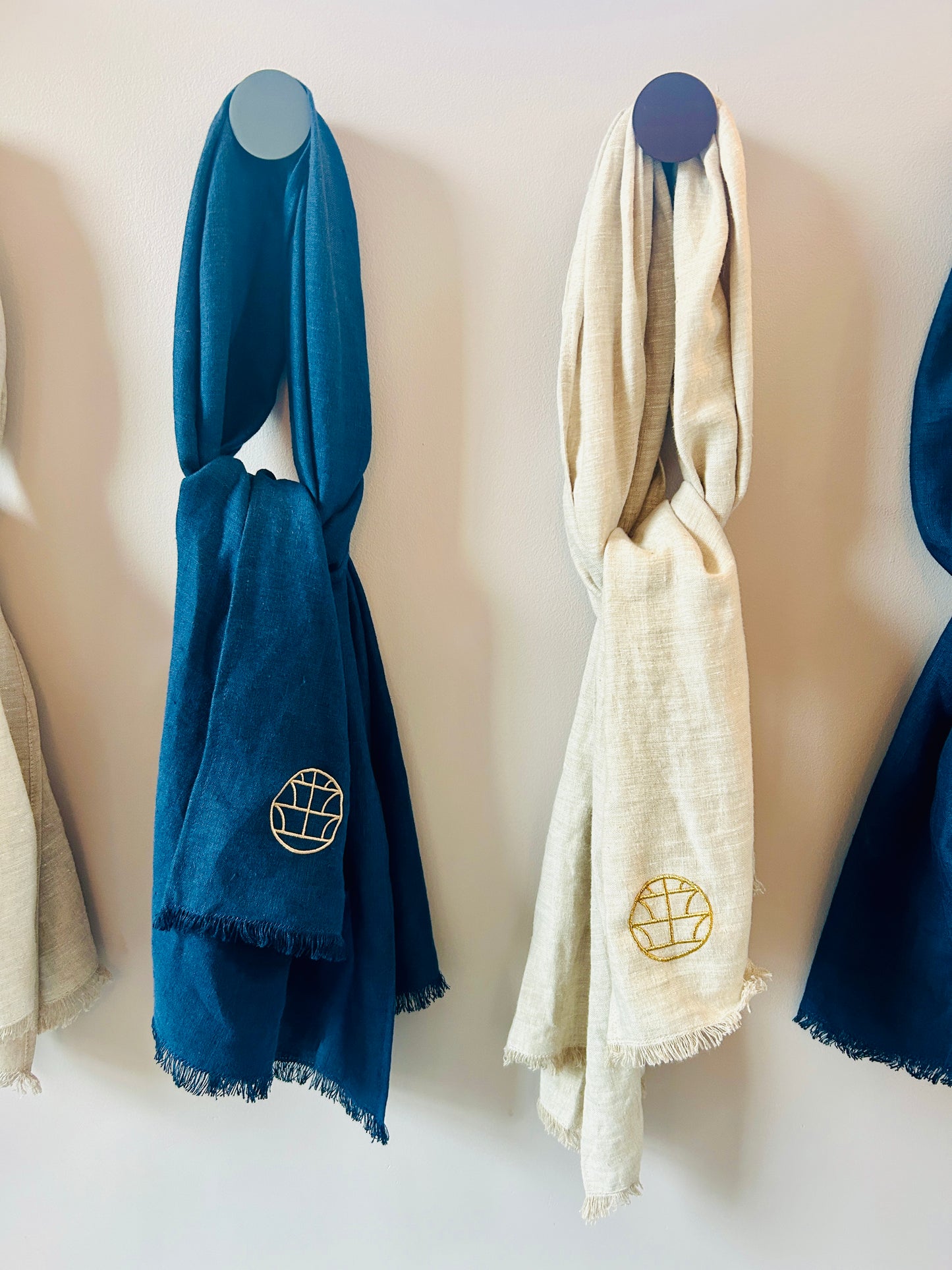 MAST Embroidered Linen Scarf